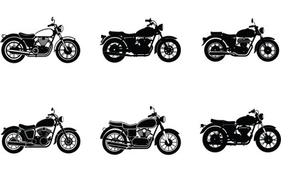 Obraz premium set of motorcycle