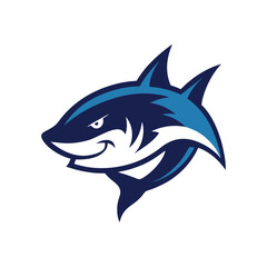 Shark Vector Logo Design Aggressive Underwater Theme