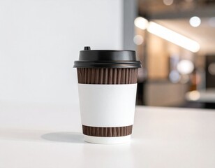 mockup of coffee cup/brown themed