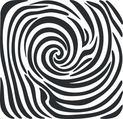 Abstract black and white spiral swirl pattern creating a hypnotic vortex effect background