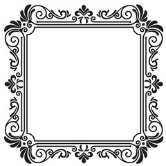 Elegant flourish frame