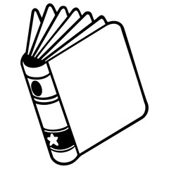 Outline book icon