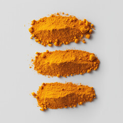 spices on white background