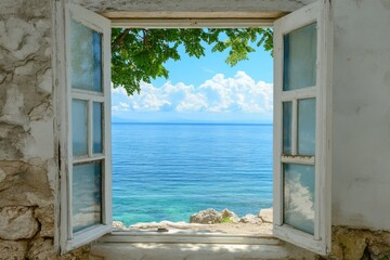 Open Window to Tranquil Sea View