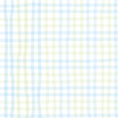 Blue Green Plaid Gingham Check Hand Drawn Background Pattern Overlay