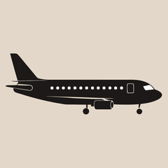 vector illustration of airplane