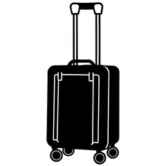 suitcases isolated on white