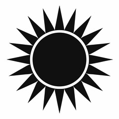 sun icon vector illustration