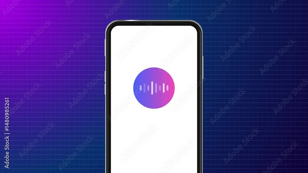 Poster ai assistant circle voice speech conversation large language model mobile smartphone application neo