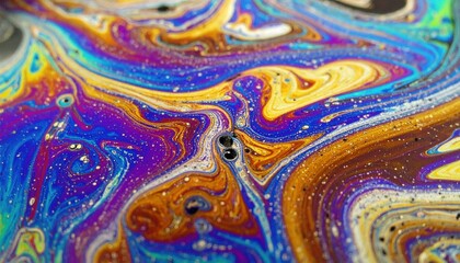 Abstract Colorful Swirling Pattern