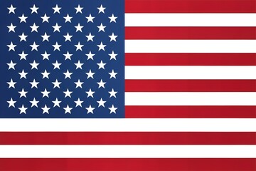 Naklejka premium Flat vector flag background in red white and blue