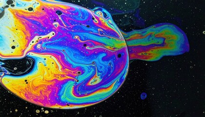 Fototapeta premium Abstract Colorful Oil Slick Pattern