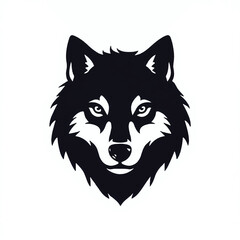 Wolf logo, wolf mascot. Minimalistic wolf logo icon. Wolf Logo Vector Illustration 
