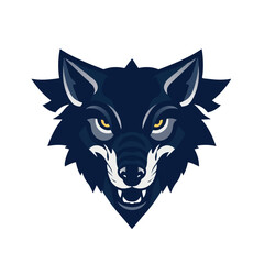 Wolf logo, wolf mascot. Minimalistic wolf logo icon. Wolf Logo Vector Illustration 