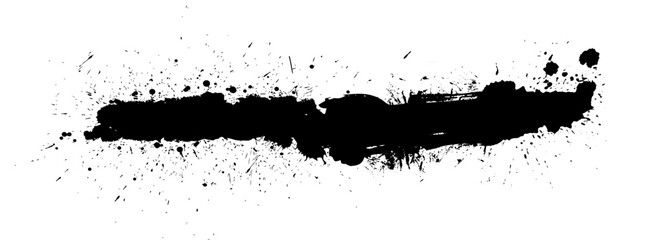 Abstract black blot object. hand drawing. Not AI, Vector illustration