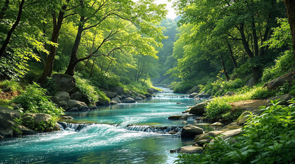 river in the forest