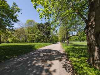 Landscape of Borisova gradina in city of Sofia, Bulgaria