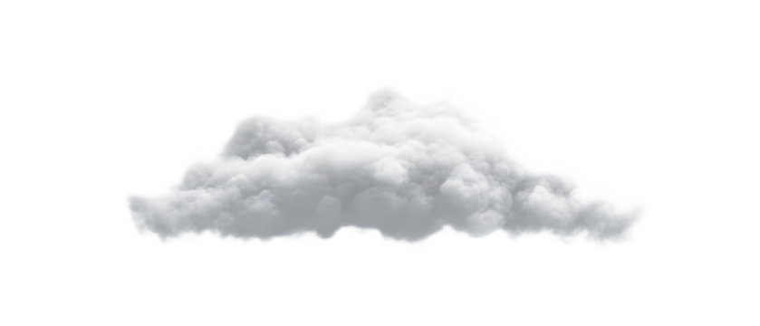 Transparent clear cloud, realistic cloud clipart