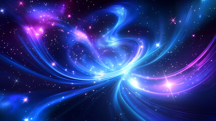 Obraz premium amazing blue galaxy