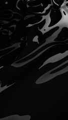 Abstract black vertical background. Oil, petroleum, rock oil. Silk, satin. Black tar, gum. 3d rendering illustration not AI