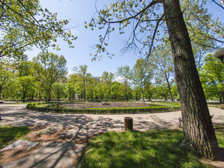 Landscape of Borisova gradina in city of Sofia, Bulgaria