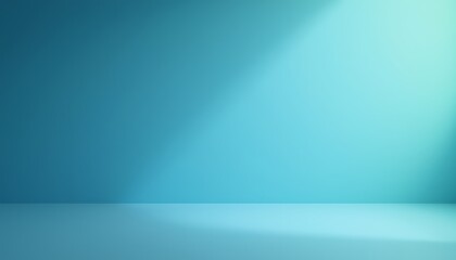 Obraz premium Minimalist blue background with soft lighting.