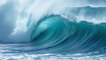 Dynamic ocean wave captures nature's beauty.
