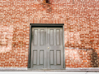 Brick Wall with Door