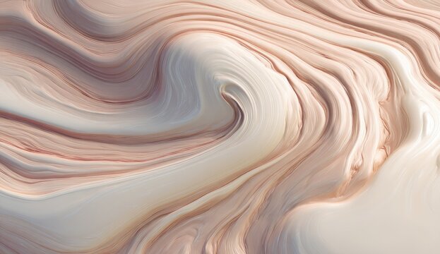 Abstract swirling marble texture in light beige and peach tones