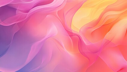 Obraz premium Abstract flowing fabric design with vibrant color gradients