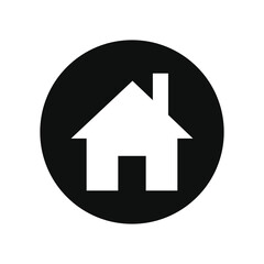 Home button icon. House symbol. Building icon vector illustration.