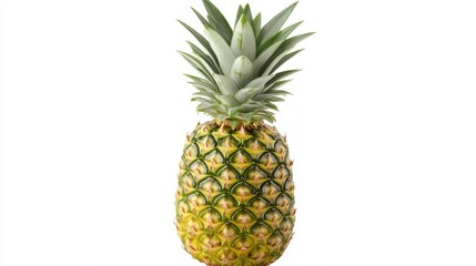 Fototapeta premium Ripe pineapple isolated on white background.