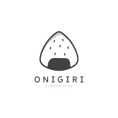 Flat and Simple Design Onigiri Vector