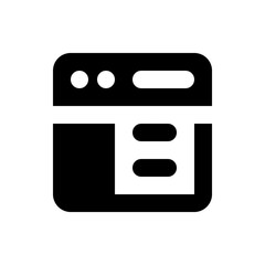 Illustration of a printer with two circular buttons and a rectangular slot on the top right side