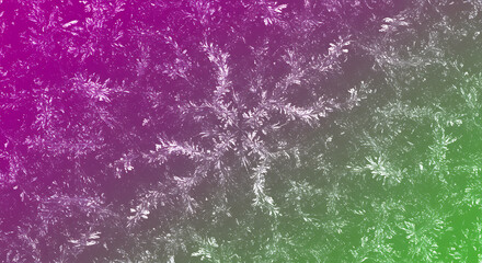 Fototapeta premium Abstract Magenta Green Gradient with Frost-Like Crystalline Pattern