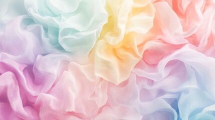 Vibrant fabric texture adds a dreamy backdrop