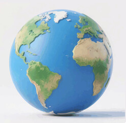 earth cartoon 3d illustration
