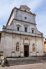 Fototapeta premium Renaissance - style minor basilica of San Paolino or Santi Paolino e Donato (16th century). Lucca. Tuscany, Italy.