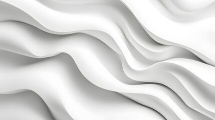 Obraz premium Abstract design of soft, white, flowing forms.