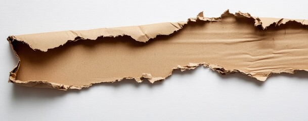 Ripped Cardboard Strip