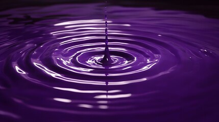 Vivid Purple Swirl Art with Disc Shape in Hypnotic Colors