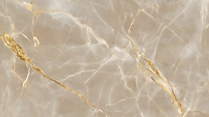 Detailed close-up of a beige and gold marble surface.