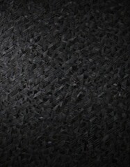 Fototapeta premium Sleek black carbon fiber, abstract geometric pattern , black background, industrial, high tech design