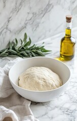 Dough in a bowl, ready for rise (1)