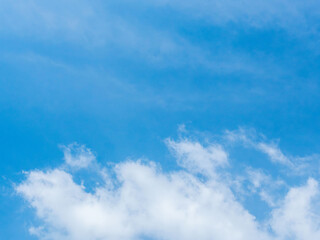 Fototapeta premium 5月の山から見た青空と雲07