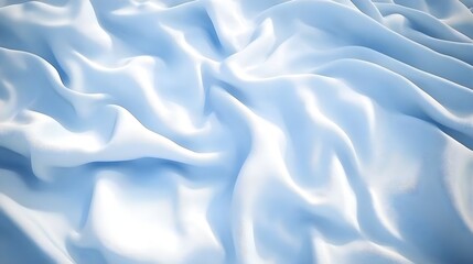 Obraz premium Smooth Blue Satin Fabric with Abstract Flowing Texture