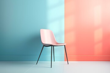 red chair in the room