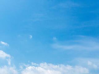 5月の山から見た青空と雲15