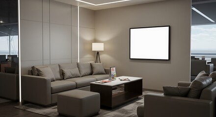 Upscale lounge area featuring cozy seating