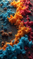 Naklejka premium red and yellow coral